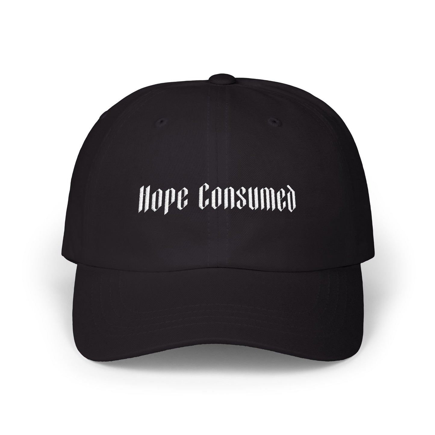 Hope Consumed Classic Dad Cap - Inspirational Hat, Gift for Dads, Casual Style, Everyday Wear, Black Cap